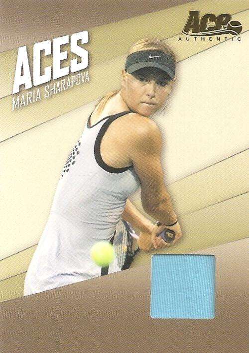 MARIA SHARAPOVA - ACE AUTHENTIC 2007 TENNIS COLLECTION - CERTIFIED "MATERIALS" TRADING CARD