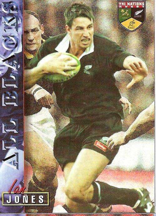 RUGBY 1997 COLLECTION by PANINI - IAN JONES "ALL BLACKS" BASE CARD 37