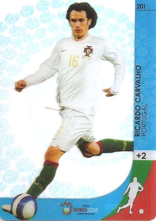 RICARDO CARVALHO - PANINI EURO 2008 OFFICAL COLLECTION - "ULTRA" CARD 201