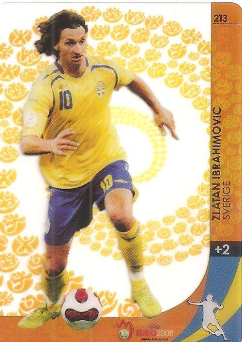 ZLATAN IBRAHIMOVIC - PANINI EURO 2008 OFFICAL COLLECTION - ACETATE `ULTRA` TRADING CARD 213