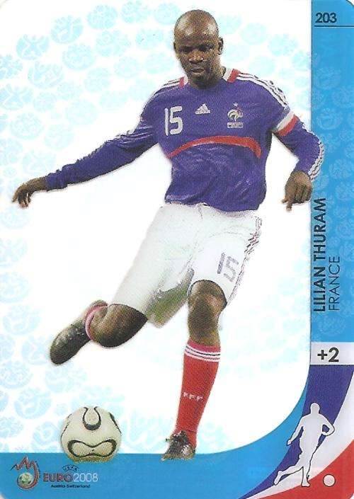 LILIAN THURAM - PANINI EURO 2008 OFFICAL COLLECTION - "ULTRA" CARD 203