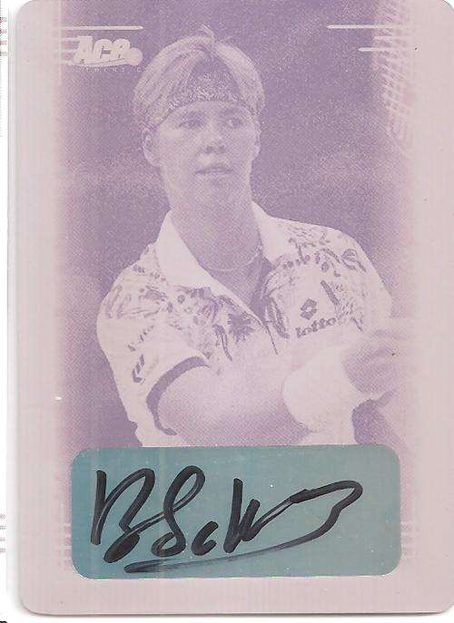 BRENDA SCHULTZ-McCARTHY - LEAF ACE AUTHENTIC 2013 - "MAGENTA PRINTING PLATE 1 of 1 " CERTIFIED AUTO