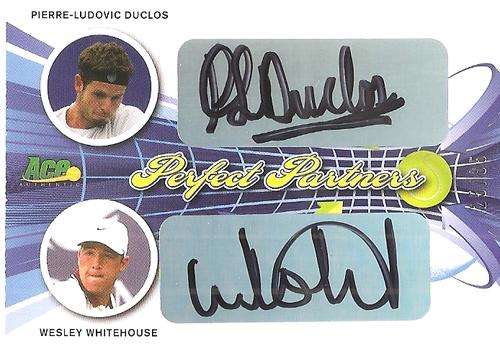PIERRE DUCLOS/WES WHITEHOUSE- LEAF ACE 2013 - "PERFECT PARTNERS CERTIFIED AUTO" CARD PP48 25 of 35