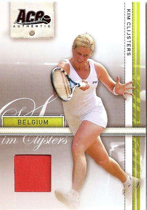 KIM CLIJSTERS - ACE AUTHENTIC 2007 - AUTHENTIC "RED MEMORABILIA" CARD