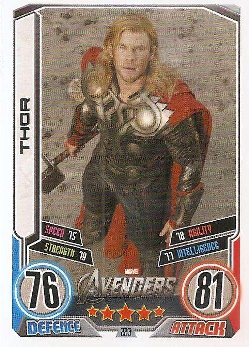 HERO ATTAX II 2012 AVENGERS - "MOVIE CARD" CARD 223