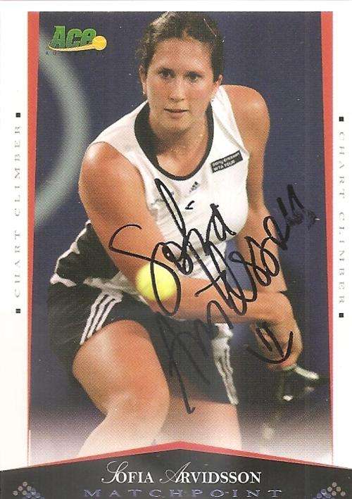 SOFIA ARDVISSON - ACE AUTHENTIC "MATCHPOINT" 08 - GENUINE "AUTOGRAPH" CARD 26