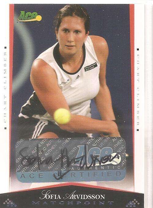 SOFIA ARDVISSON - ACE AUTHENTIC "MATCHPOINT" 08 - GENUINE "AUTOGRAPH" CARD 26