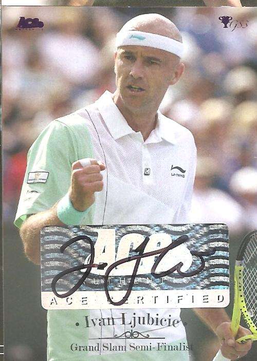 IVAN LJUBICIC - ACE AUTHENTIC 2012 "GRAND SLAM" - CERTIFIED "AUTOGRAPH" CARD