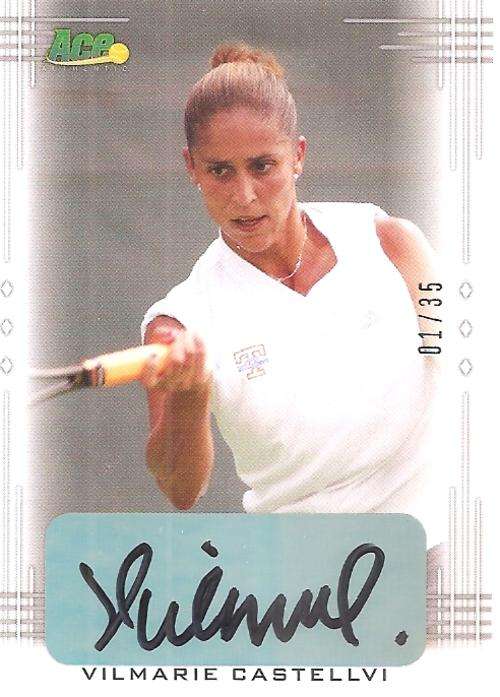 VILMARIE CASTELLVI - LEAF ACE AUTHENTIC 2013 - "CERTIFIED AUTOGRAPH" CARD BA-VC1 1 of 35
