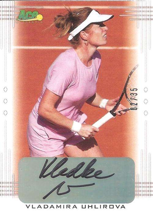 VLADAMIRA UHLIROVA - LEAF ACE AUTHENTIC 2013 - "CERTIFIED AUTOGRAPH" CARD BA-VU1 2 of 35