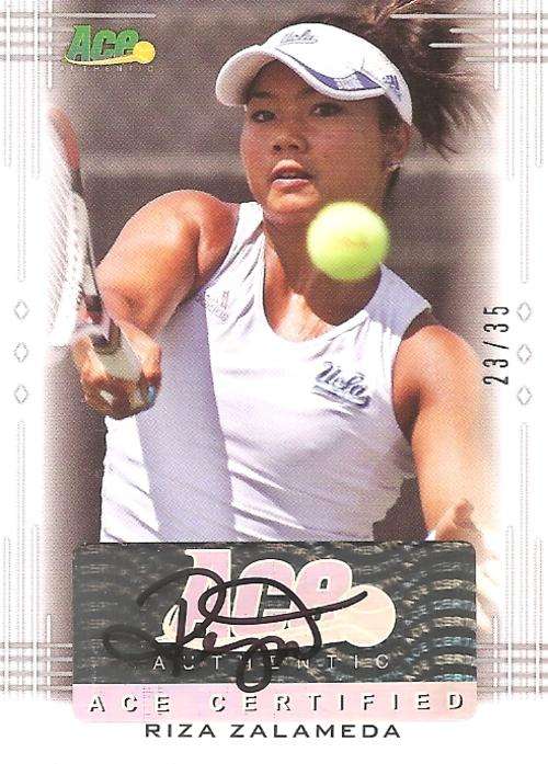 RITA ZALAMEDA - LEAF ACE AUTHENTIC 2013 - "CERTIFIED AUTOGRAPH" CARD BA-RZ1 23 of 35