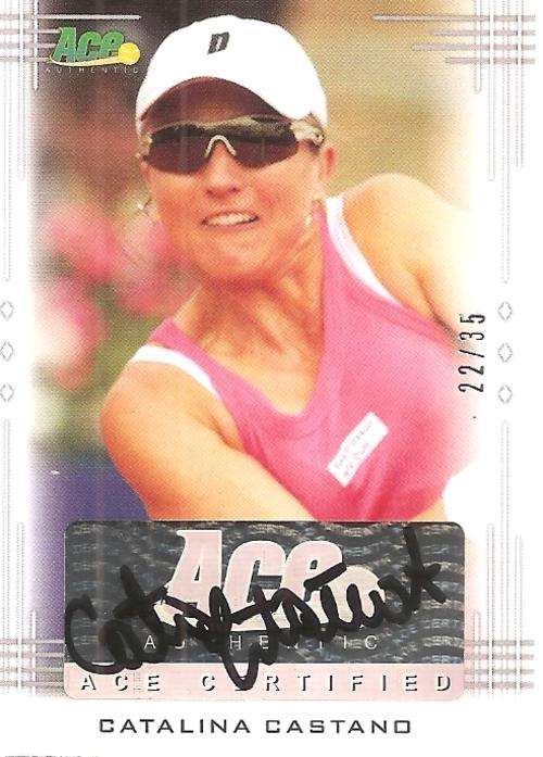 CATALINA CASTANO - LEAF ACE AUTHENTIC 2013 - "CERTIFIED AUTOGRAPH" CARD BA-CC1 22 of 35