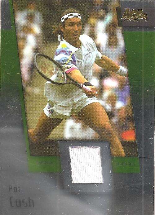 PAT CASH - ACE AUTHENTIC 07 "GRAND SLAM II" - CERTIFIED GOLD "WHITE MEMORABILIA" CARD JC23 17 of 24
