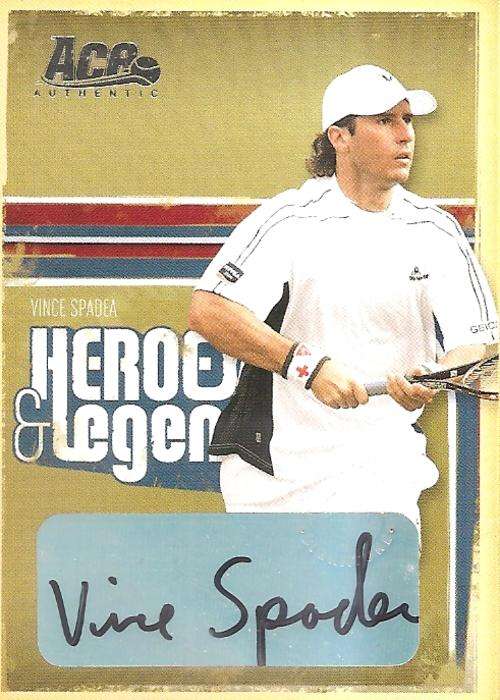 VINCE SPADEA - ACE AUTHENTIC 06 "HEROES&LEGENDS" - CERTIFIED "SILVER AUTOGRAPH" CARD 130 of 275