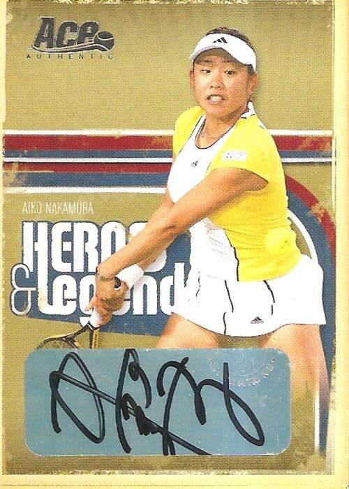 AIKO NAKAMURA - ACE AUTHENTIC 06 "HEROES&LEGENDS" - CERTIFIED "SILVER AUTOGRAPH" CARD 49 of 225