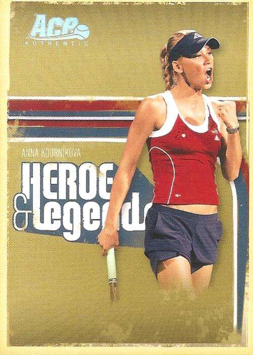 ANNA KOURNIKOVA - ACE AUTHENTIC 06 `HEROESandLEGENDS` - `HOLOFOIL` CARD 48 - 28/100