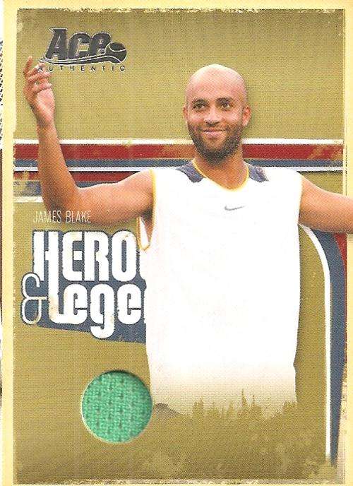 JAMES BLAKE - ACE AUTHENTIC 06 "HEROES&LEGENDS" -  RARE "SILVER MEMORABILIA" CARD 130 of 500