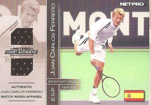 JUAN CARLOS FERRERO - NETPRO 2003 -  RARE "DUAL JERSEY MEMORABILIA" CARD 9D