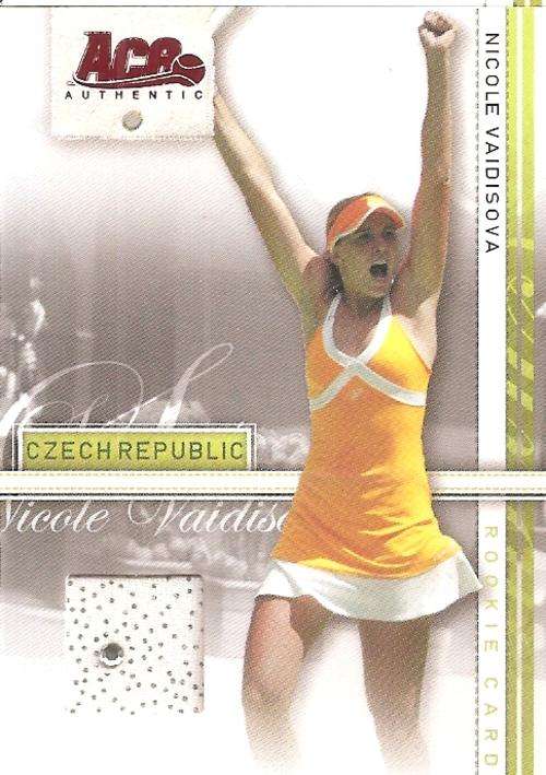 NICOLE VAIDISOVA - ACE AUTHENTIC 2007 - AUTHENTIC "CRYSTAL+GLITTER MEMORABILIA" CARD