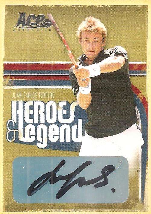 J. CARLOS FERRERO- ACE AUTHENTIC 06 "HEROES&LEGENDS" - CERTIFIED "SILVER AUTOGRAPH" CARD 266 of 375