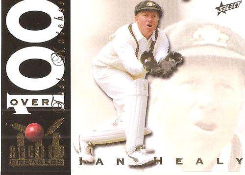 IAN HEALY - 98 SELECT CRICKET - "RECORD BREAKERS" GOLD INSERT CARD RB4