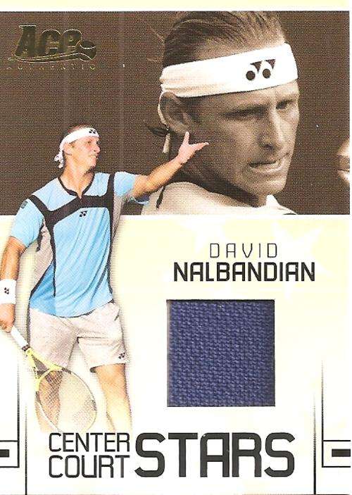 DAVID NALBANDIAN - ACE 06 "CENTER COURT STARS" -  RARE "BLUE JERSEY MEMORABILIA" CARD CC5