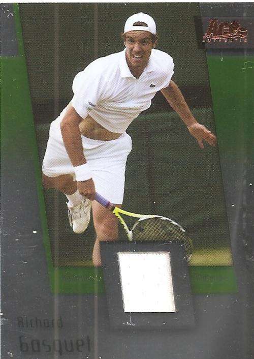 RICHARD GASQUET - ACE 07 "GRAND SLAM II" - CERTIFIED BRONZE "WHITE MEMORABILIA" CARD JC7