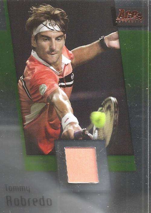 TOMMY ROBREDO - ACE 07 "GRAND SLAM II" - CERTIFIED BRONZE "ORANGE MEMORABILIA" CARD JC6