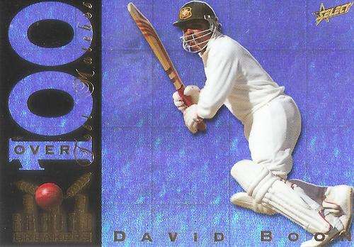 DAVID BOON - 98 SELECT "HOBBY" CRICKET - "RECORD BREAKERS" SILVER PARALLEL INSERT CARD RB2