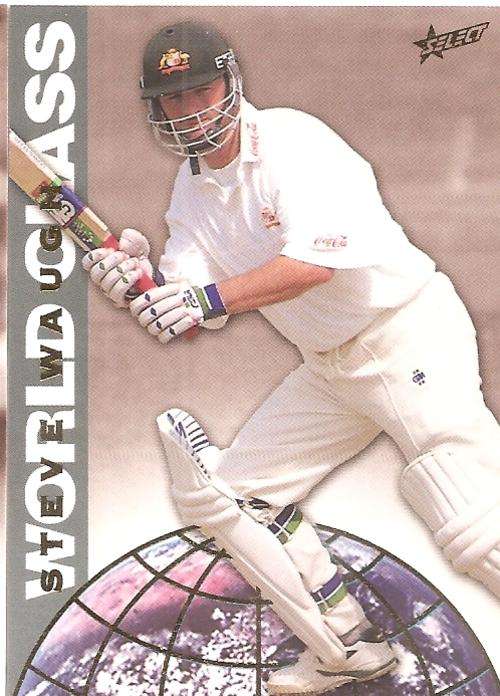 STEVE WAUGH - 98 SELECT CRICKET - "WORLD CLASS" GOLD INSERT CARD WC3