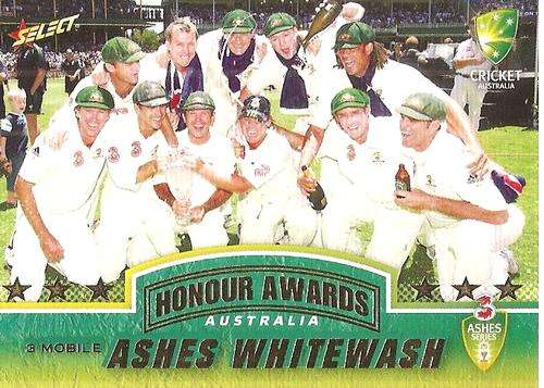 AUSTRALIA - SELECT 07/08 CRICKET - "HONOURS AWARDS" INSERT CARD HA1