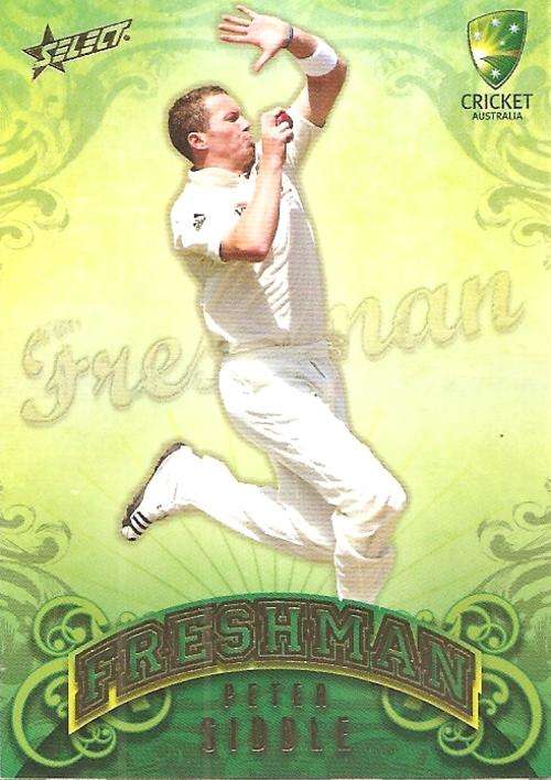 PETER SIDDLE - SELECT 09/10 CRICKET - "FRESHMAN GOLD" INSERT CARD F10