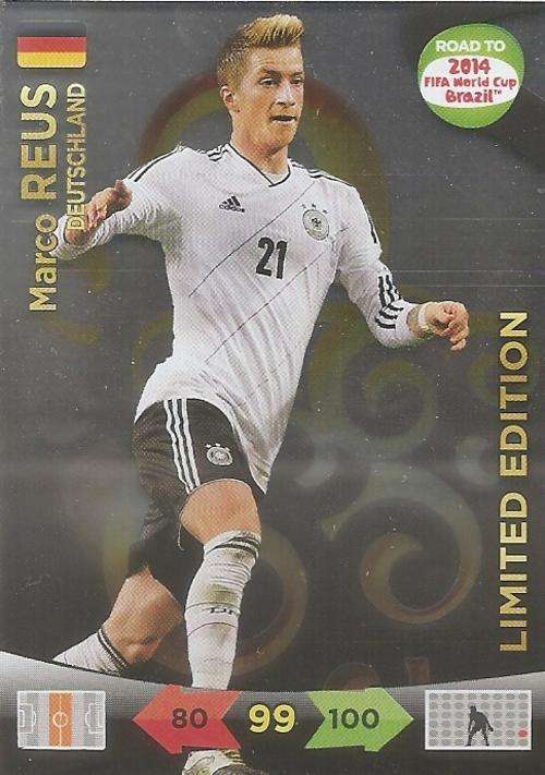 MARCO REUS - PANINI "ROAD to the WORLD CUP 2014" - LIMITED EDITION CARD