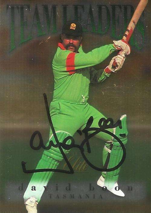 DAVID BOON - 'FUTERA ELITE 96" - "AUTOGRAPHED" CARD 27
