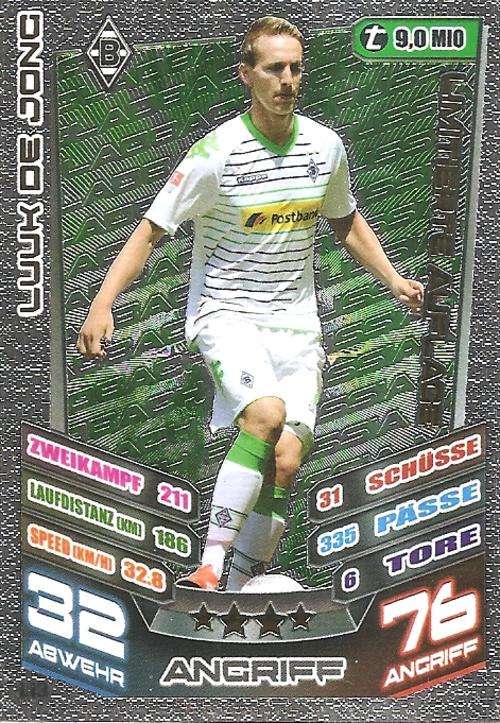 MATCH ATTAX "BUNDESLIGA" 2014 - LUUK DE JONG "LIMITED EDITION" CARD L13