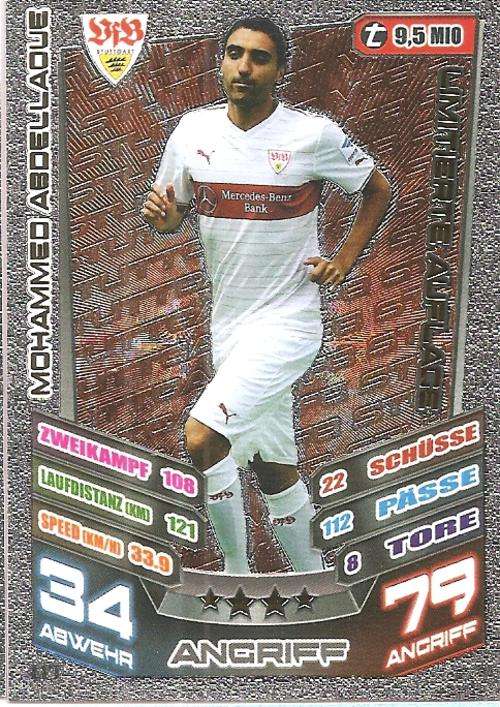 MATCH ATTAX "BUNDESLIGA" 2014 - M. ABDELLAQUE "LIMITED EDITION" CARD L17