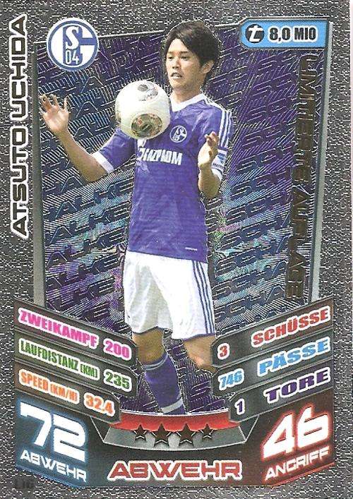 MATCH ATTAX "BUNDESLIGA" 2014 - ATSUTO USHIDA "LIMITED EDITION" CARD L16