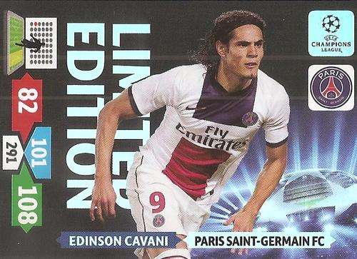 EDINSON CAVANI - PANINI CHAMPIONS LEAGUE 2013/14 - `LIMITED EDITION` TRADING  CARD