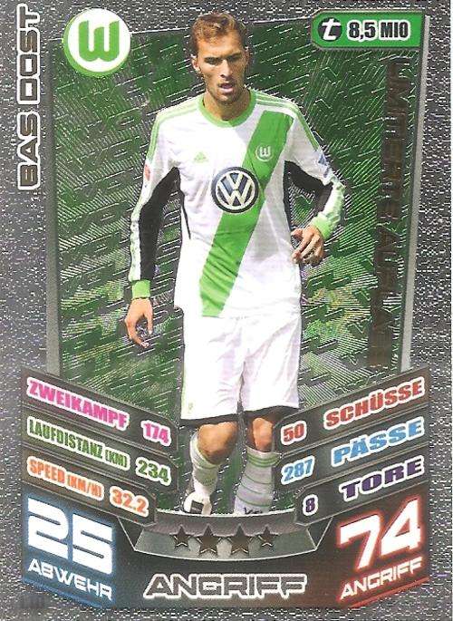 MATCH ATTAX "BUNDESLIGA" 2014 - BAS DOST "LIMITED EDITION" CARD L18