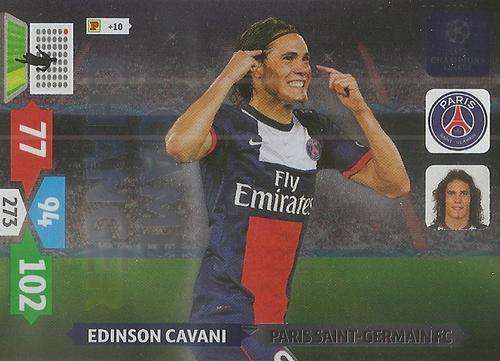 CHAMPIONS LEAGUE  2013/14 ADRENALYN XL - EDINSON CAVANI "GAME CHANGER" CARD