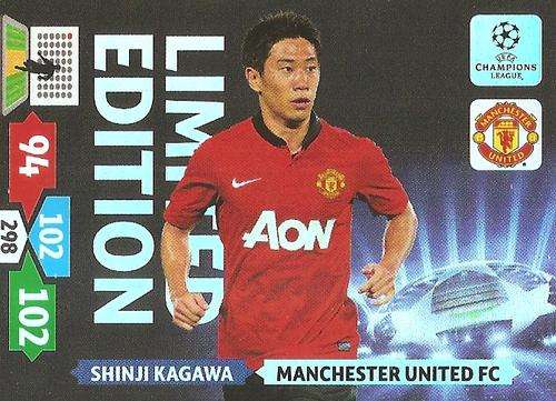 SHINJI KAGAWA - PANINI CHAMPIONS LEAGUE 2013/14 -  `LIMITED EDITION` TRADING CARD