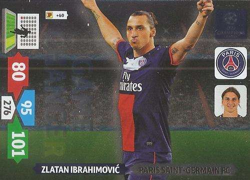 CHAMPIONS LEAGUE  2013/14 ADRENALYN XL - ZLATAN IBRAHIMOVIC "GAME CHANGER" CARD