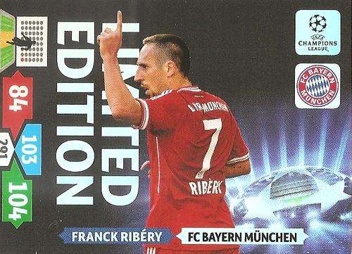 FRANCK RIBERY - PANINI CHAMPIONS LEAGUE 2013/14 -  `LIMITED EDITION` TRADING CARD