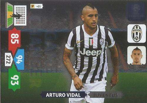 CHAMPIONS LEAGUE  2013/14 ADRENALYN XL - ARTURO VIDAL "GAME CHANGER" CARD