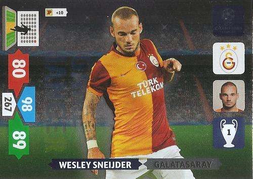 CHAMPIONS LEAGUE  2013/14 ADRENALYN XL - WESLEY SNEIDJER "GAME CHANGER" CARD