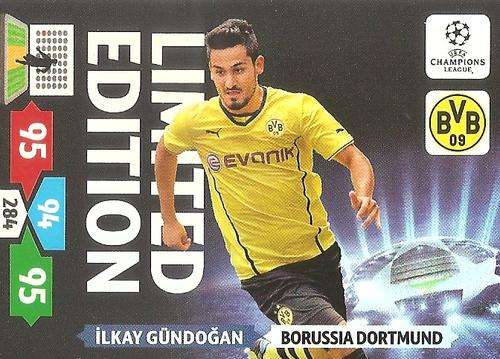 ILKAY GUNDOGAN - PANINI CHAMPIONS LEAGUE  2013/14 -  `LIMITED EDITION` TRADING CARD