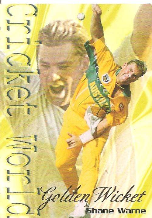 SHANE WARNE - SPORTS DECK 96 - "GOLDEN WICKET" CARD 67