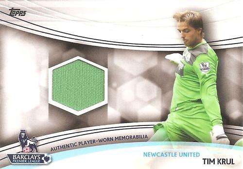 TIM KRUIL  - TOPPS `PREMIER GOLD` 2013/14 - AUTHENTIC `WORN MEMORABILIA` CARD JR-TK