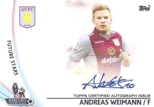 ANDREAS WEIMANN - TOPPS `PREMIER GOLD` 2013/14 - AUTHENTIC `CERTIFIED AUTOGRAPH` CARD SP-AW