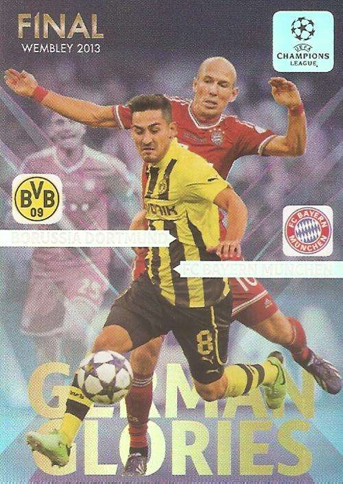 CHAMPIONS LEAGUE  2013/14 ADRENALYN XL - "RARE" GERMAN GLORIES " LIMITED EDITION CARD L1